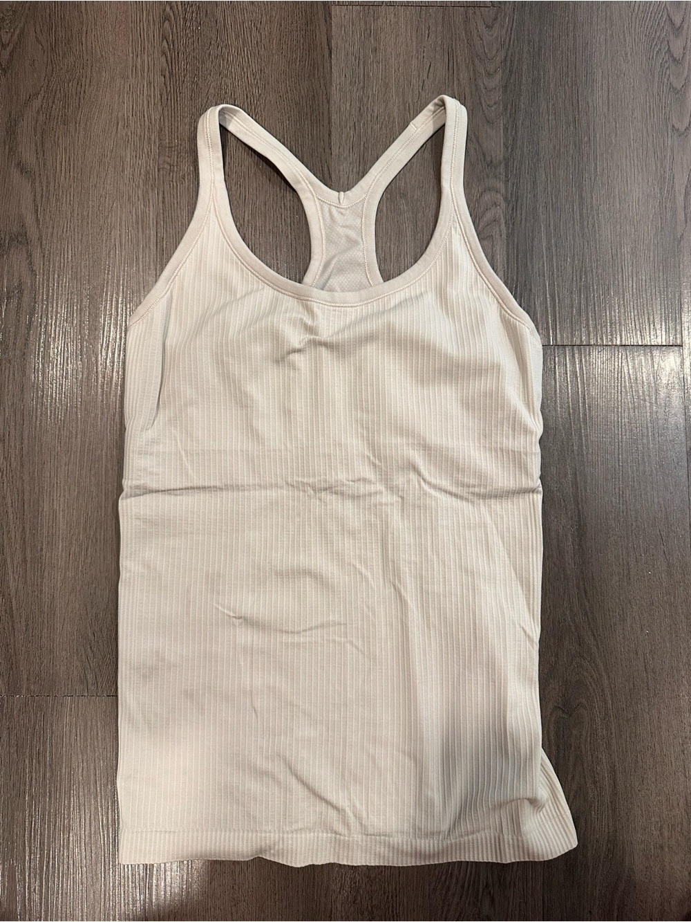 Lululemon ebb to street tan Ribbed Racerback Tank Top - Cream